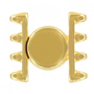 Cymbal ™ DQ metal Magnetic clasp Ateni for SuperDuo beads - Gold